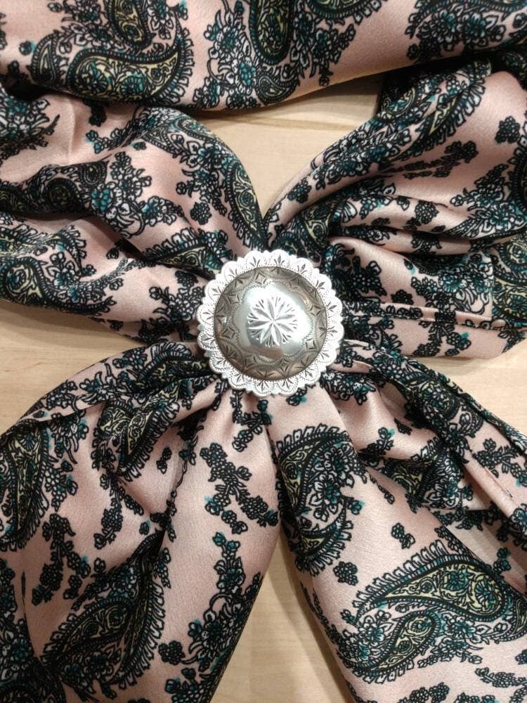 Wild Rag Retro Dusty Rose Pink Paisley Cowboy Western Neck Scarf Bandanna by Double B Wild Rags