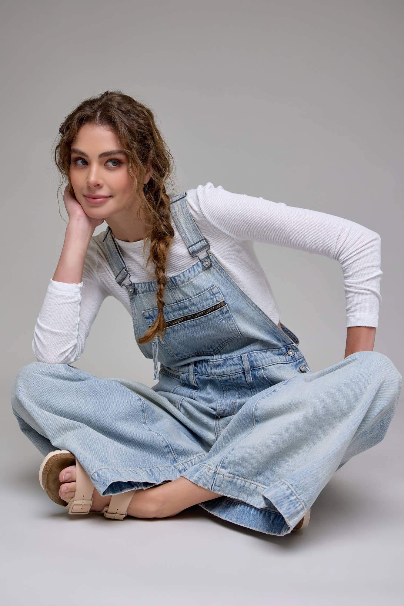 Vintage Wash Super Wide leg Overall
