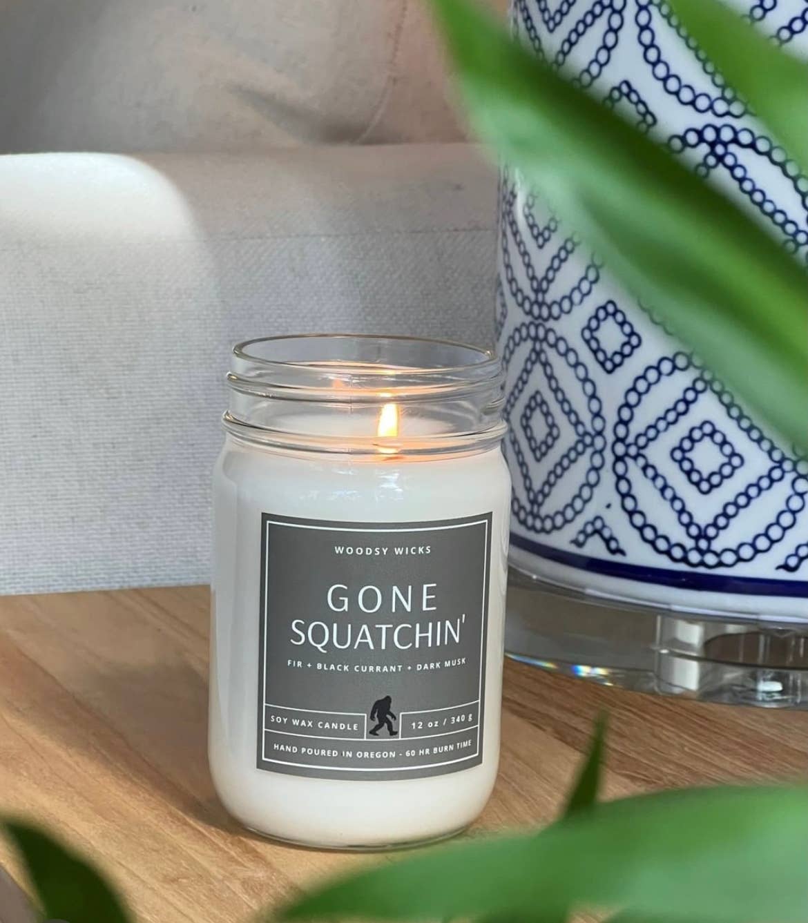Bigfoot Gone Squatchin' Candle - Soy Wax - Sasquatch