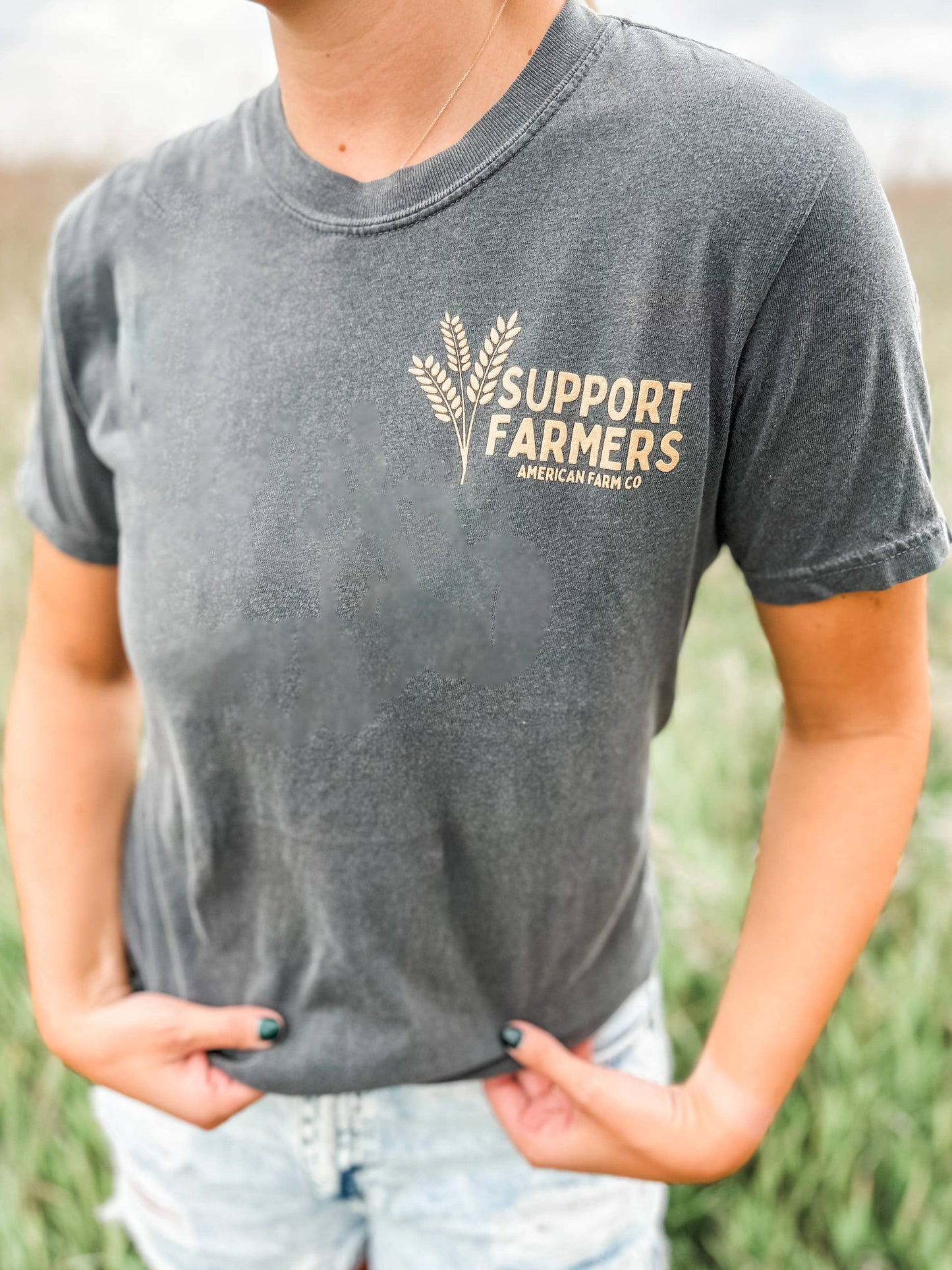 Western ‘Support Farmers’ Wheat Graphic Tee