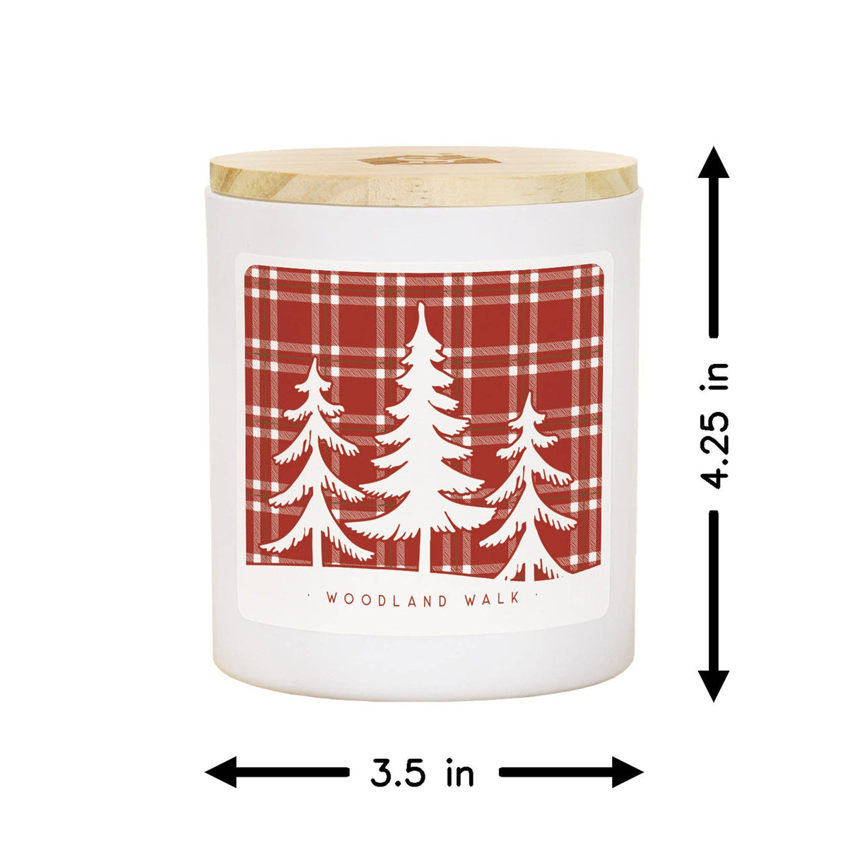 Plaid Trees Christmas Soy-Based Candle