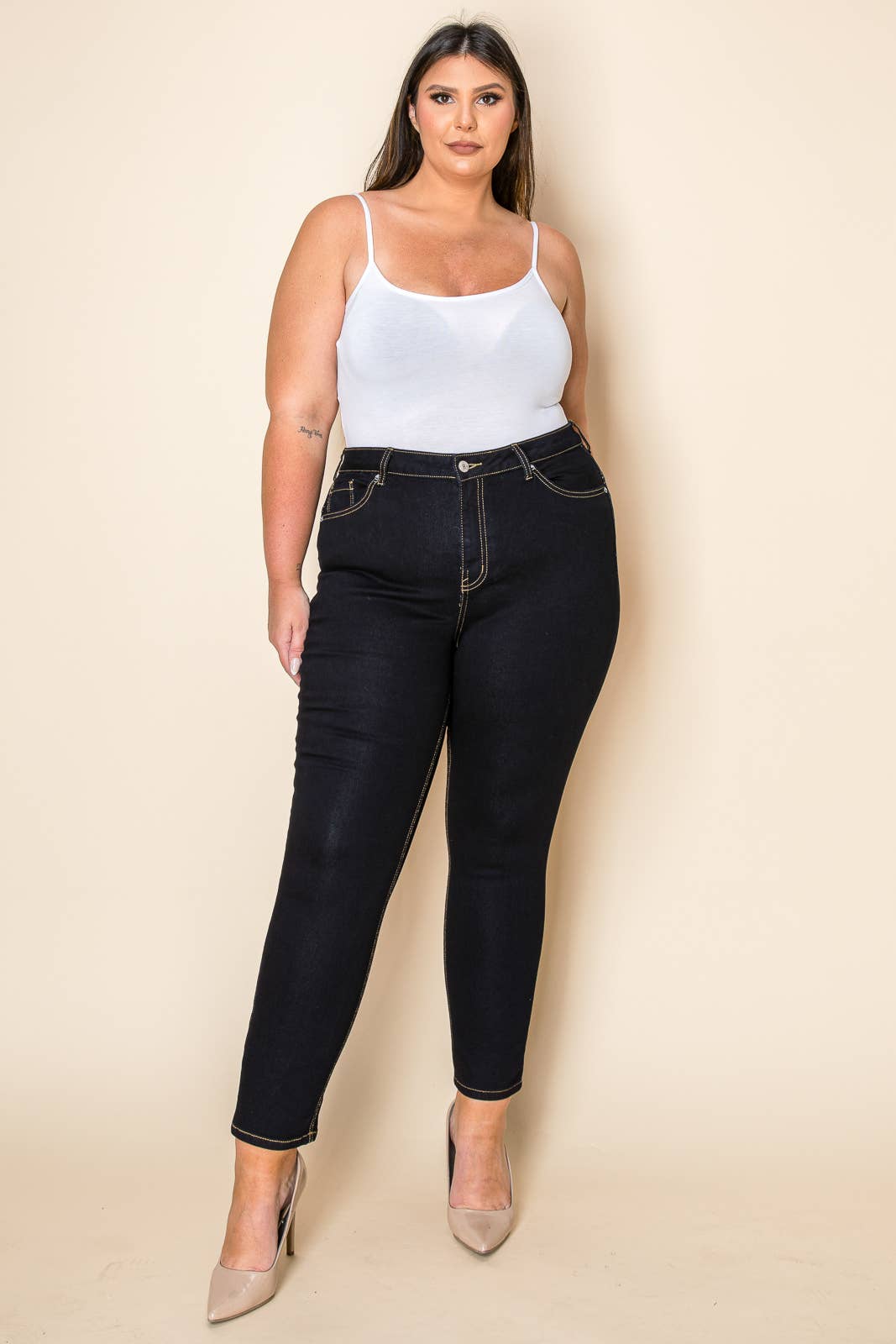 Black Casual Jeans-PLUS SIZE ONLY