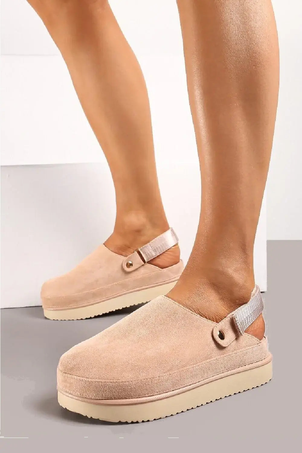 Women's Chunky Sling back Closed Toe Clogs