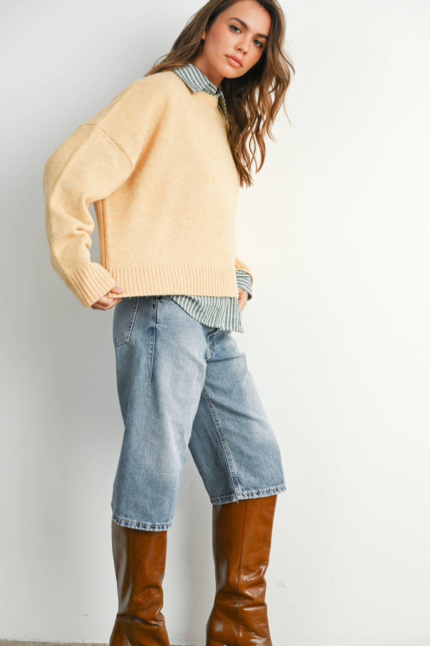 Tie-back Sweater - BMW7815
