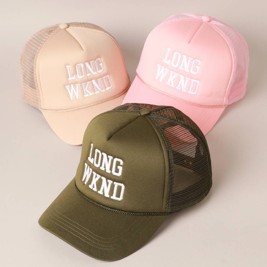 LONG WKND Foam Trucker Cap