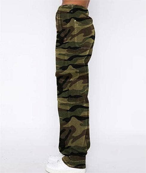 Loose trousers camouflage jeans cargo pants women