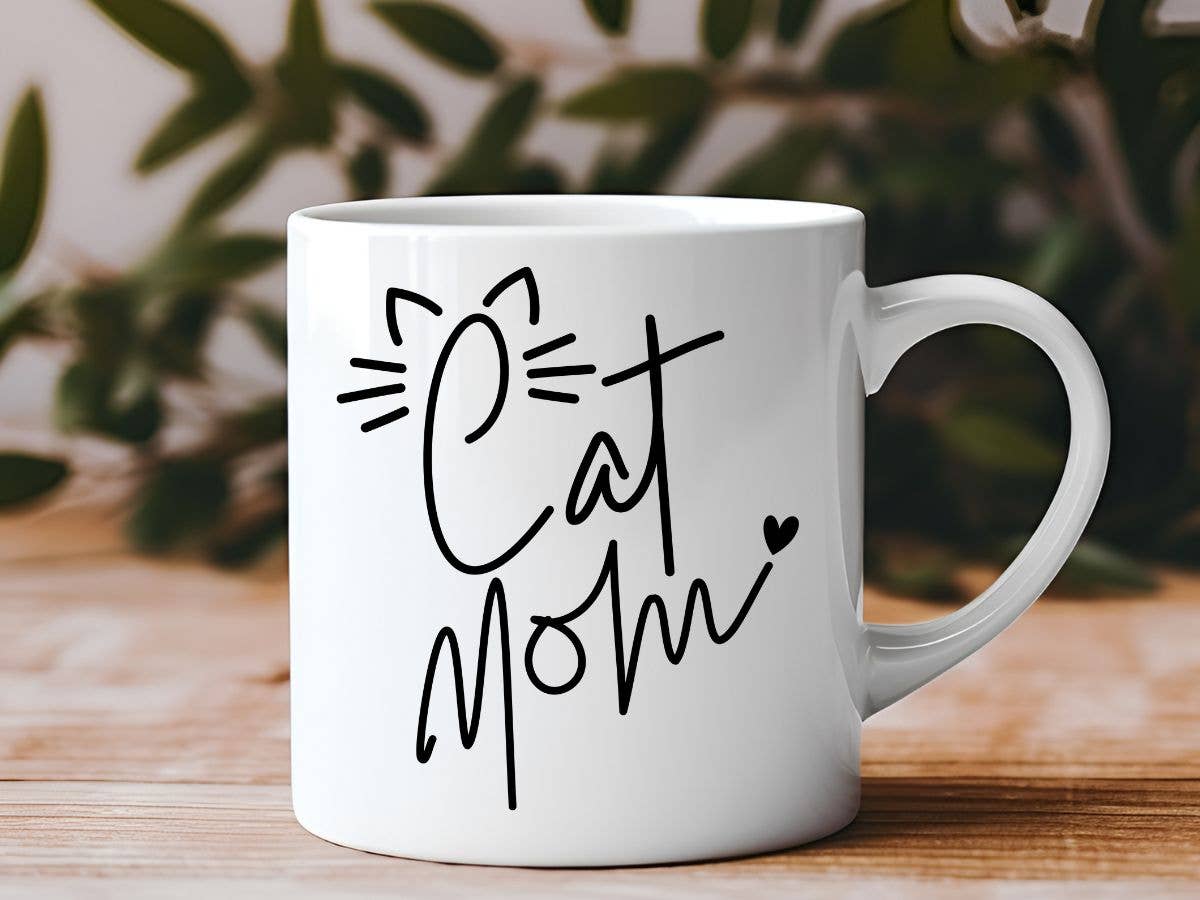 Cat Mom 11 oz Coffee Mug