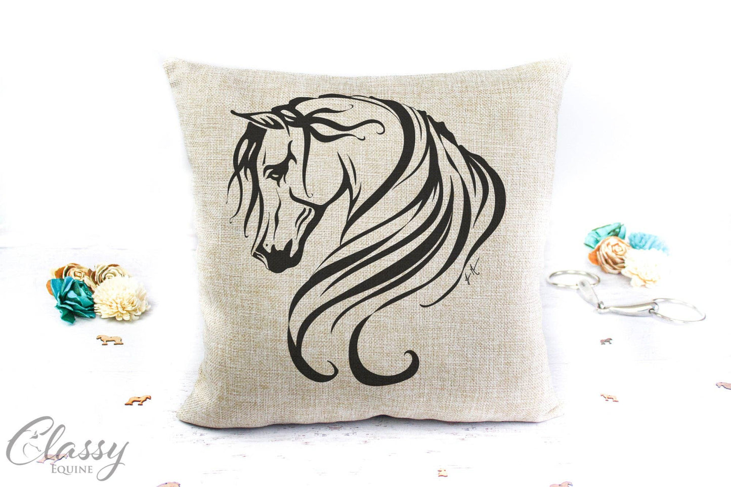 Arabian Horse Pillow Cover - Breathless
