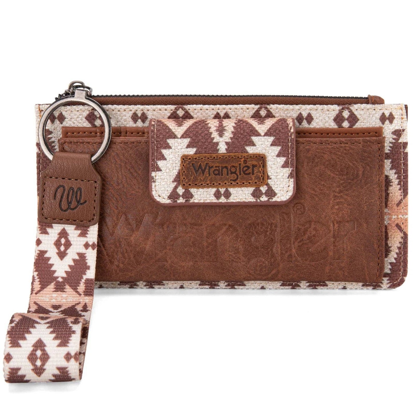 Wrangler Aztec Print Bi-Fold Wallet Wristlet *8 COLORS