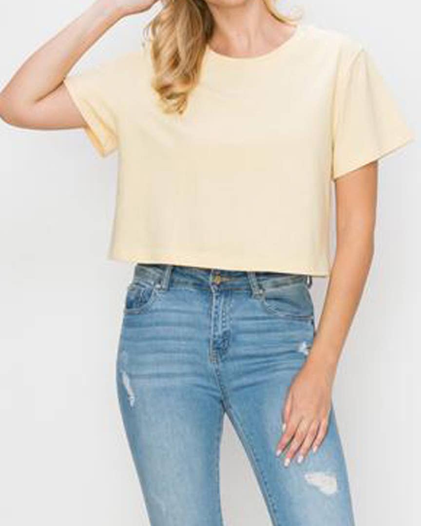 Game Day Football Graphic Crop Tee.