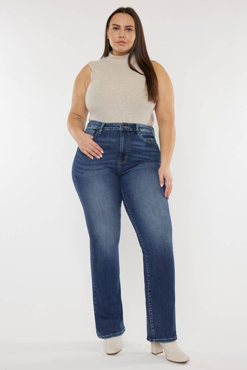 KANCAN PLUS SIZE BOOTCUT JEANS