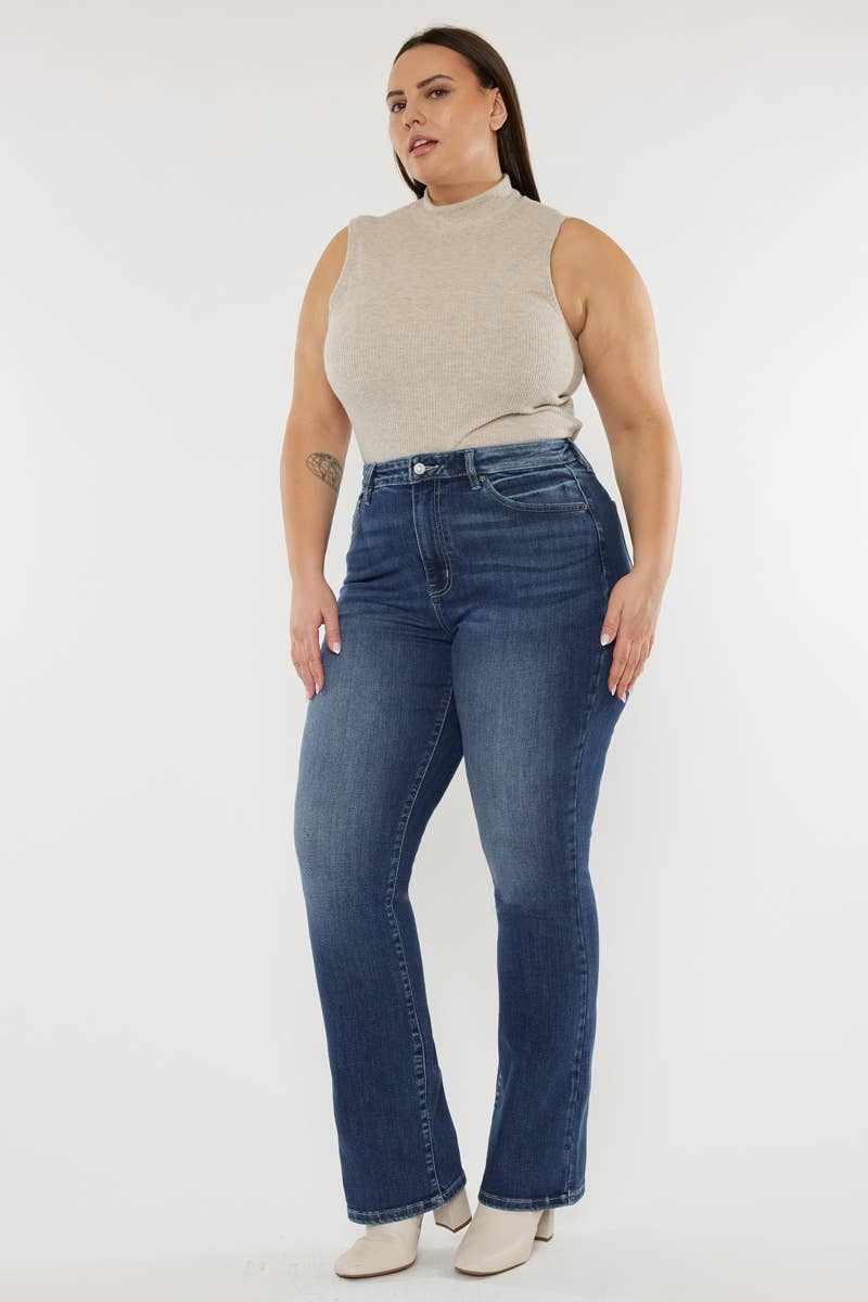 KANCAN PLUS SIZE BOOTCUT JEANS