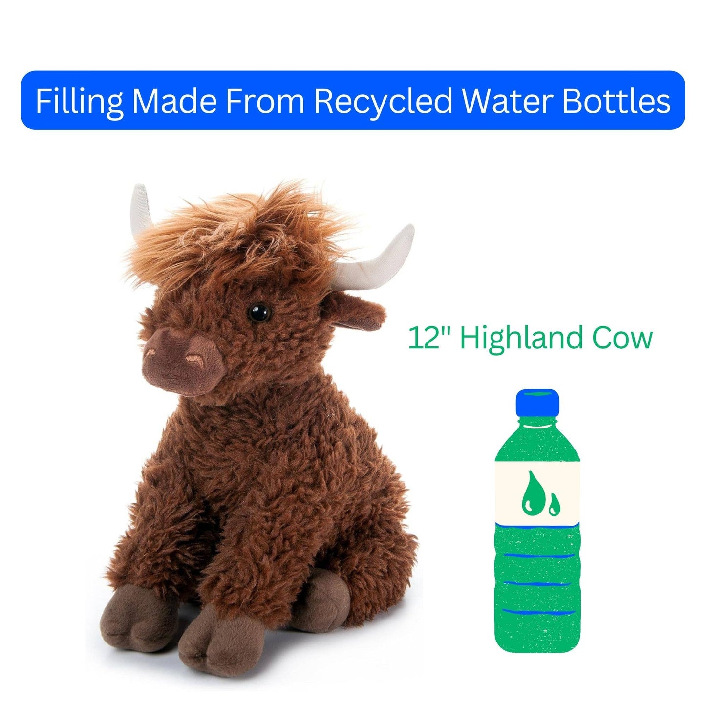 12" (28cm) Highland Cow Chocolate