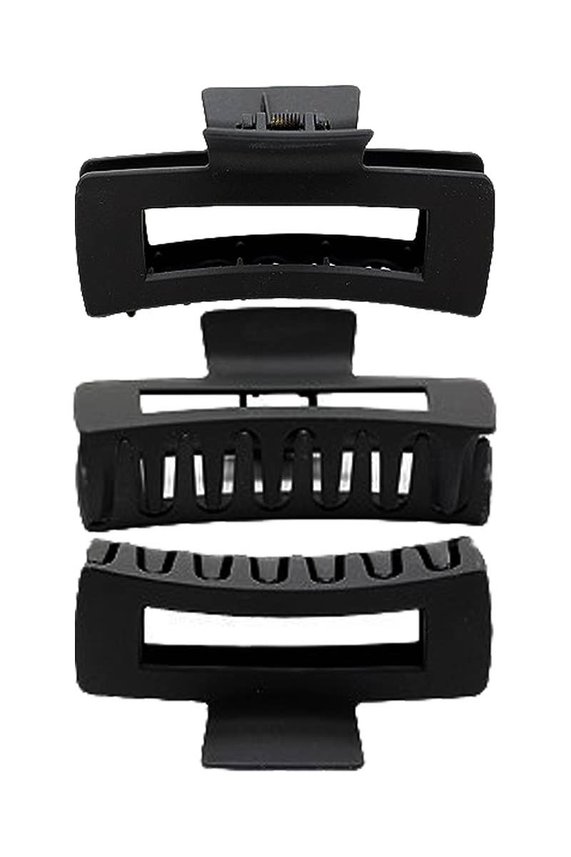 Wide Block Neutral Hair Claw