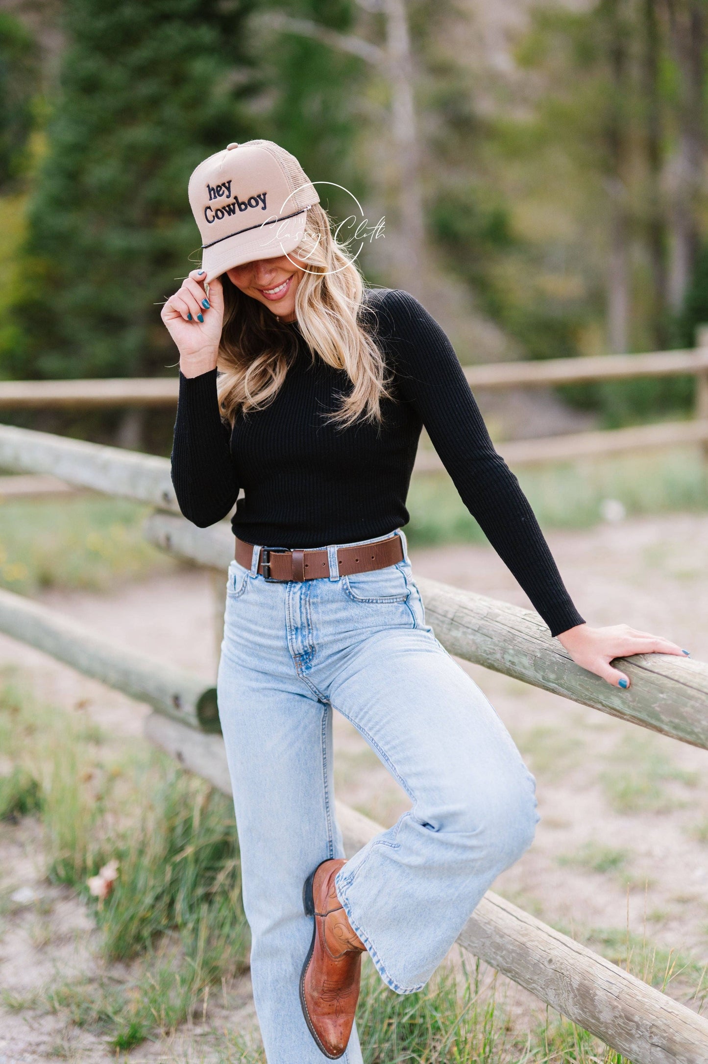 Embroidered Trucker Hat - Hey Cowboy RTS