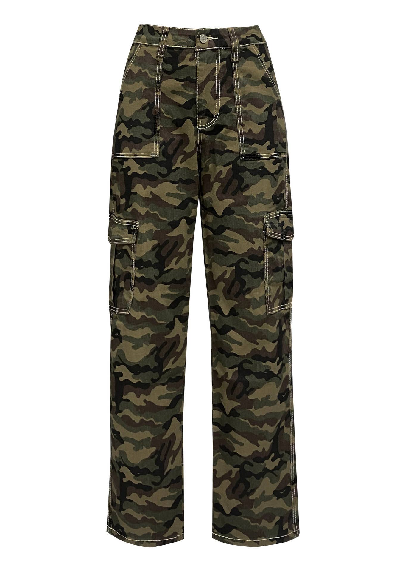 Loose trousers camouflage jeans cargo pants women