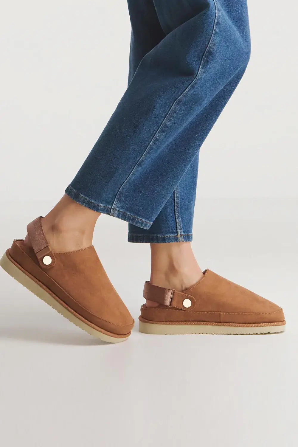 Women's Chunky Sling back Closed Toe Clogs
