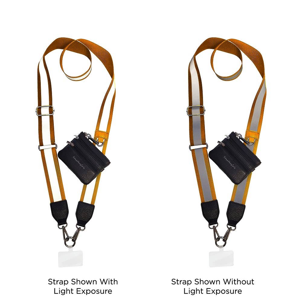 Clip & Go Crossbody Strap with Pouch - Reflective Collection