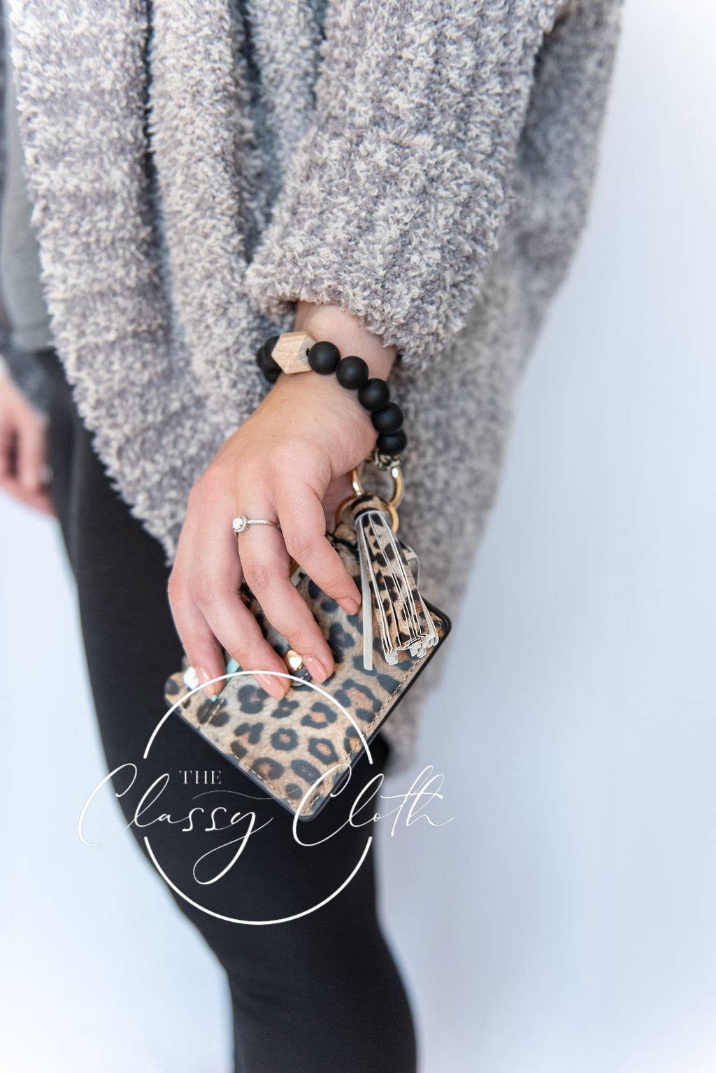 Wristlet Keychain Wallet - Brown Cheetah RTS