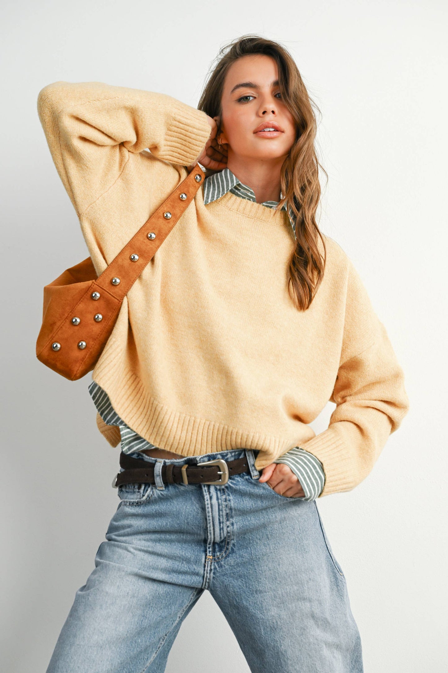 Tie-back Sweater - BMW7815