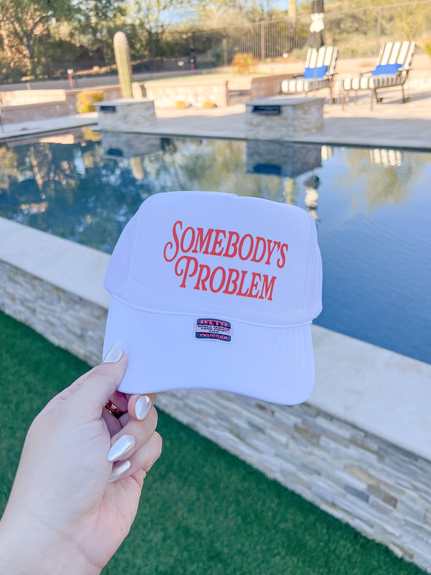 Somebody's Problem Trucker Hats