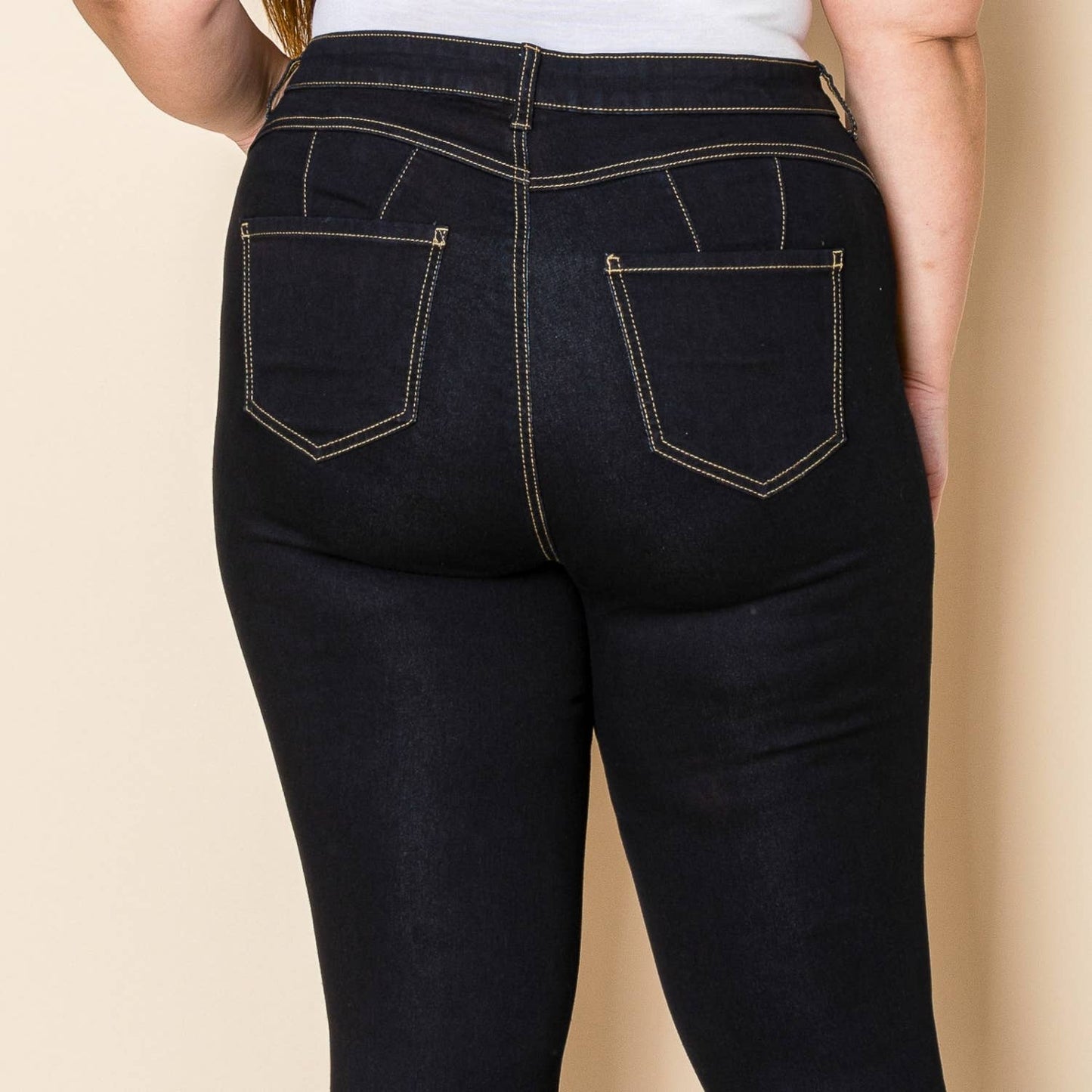 Black Casual Jeans-PLUS SIZE ONLY