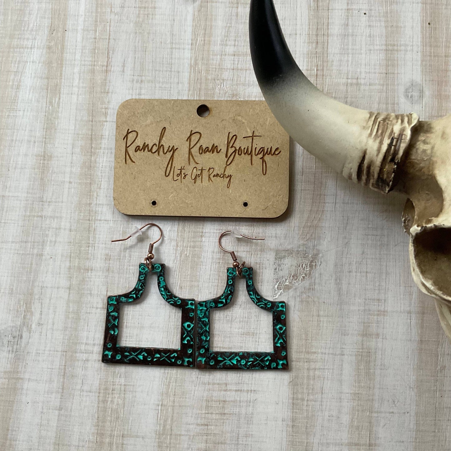 Western Cattle Tag Cutout