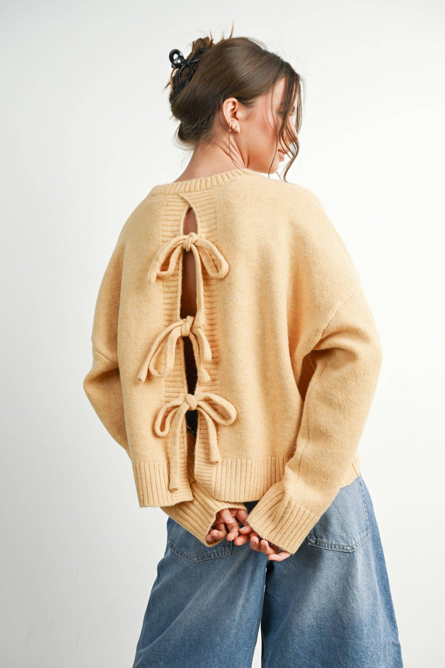 Tie-back Sweater - BMW7815