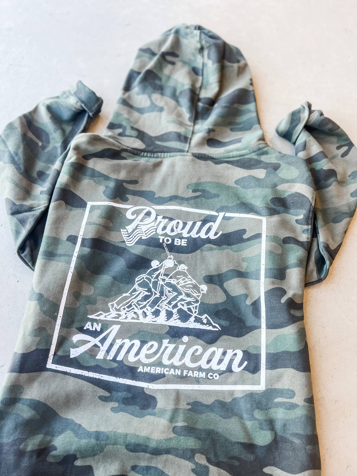 Western ‘Proud American’ Camo Hoodie