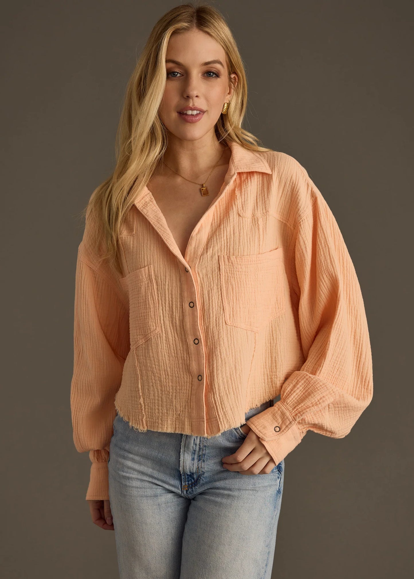 Panache - Gauze Button Up -