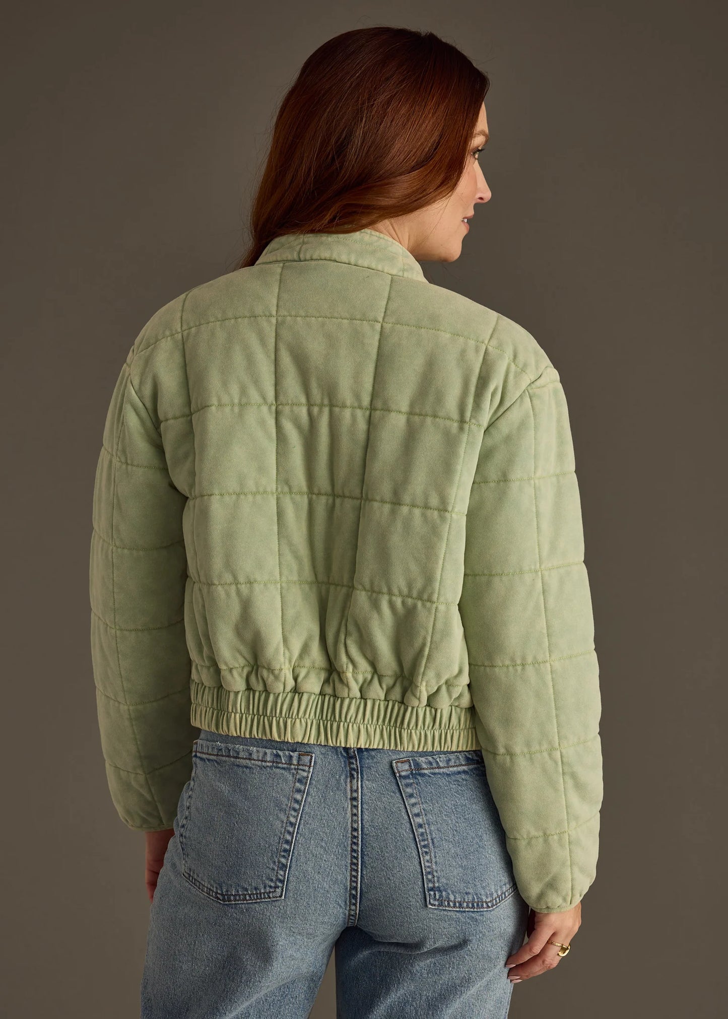Panache - Sage Washed Quilted Jacket -