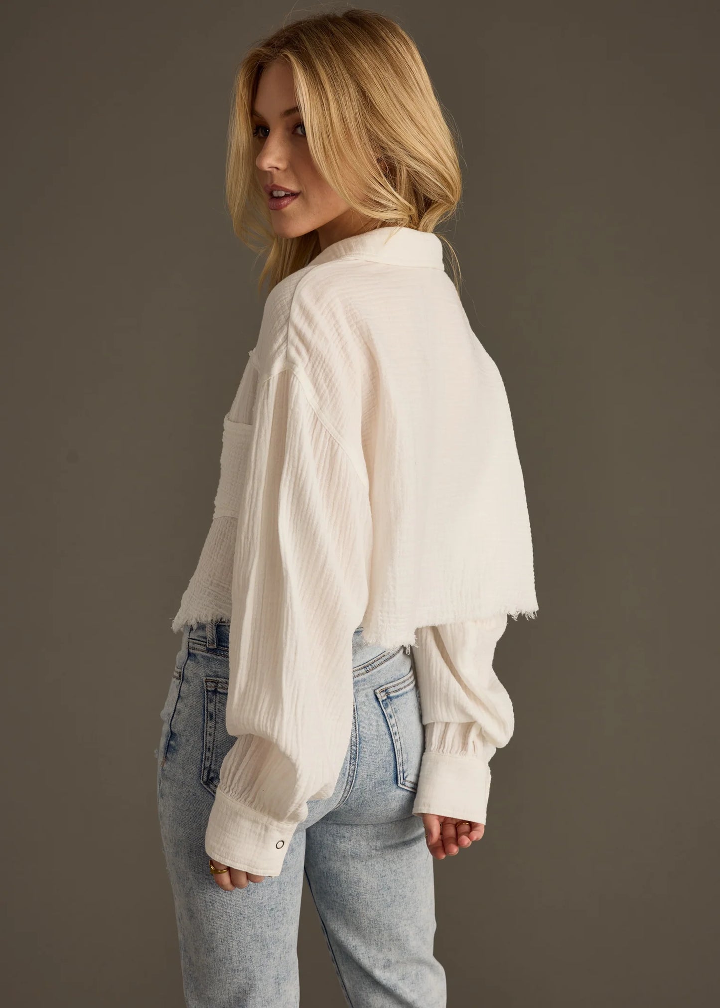 Panache - Gauze Button Up -