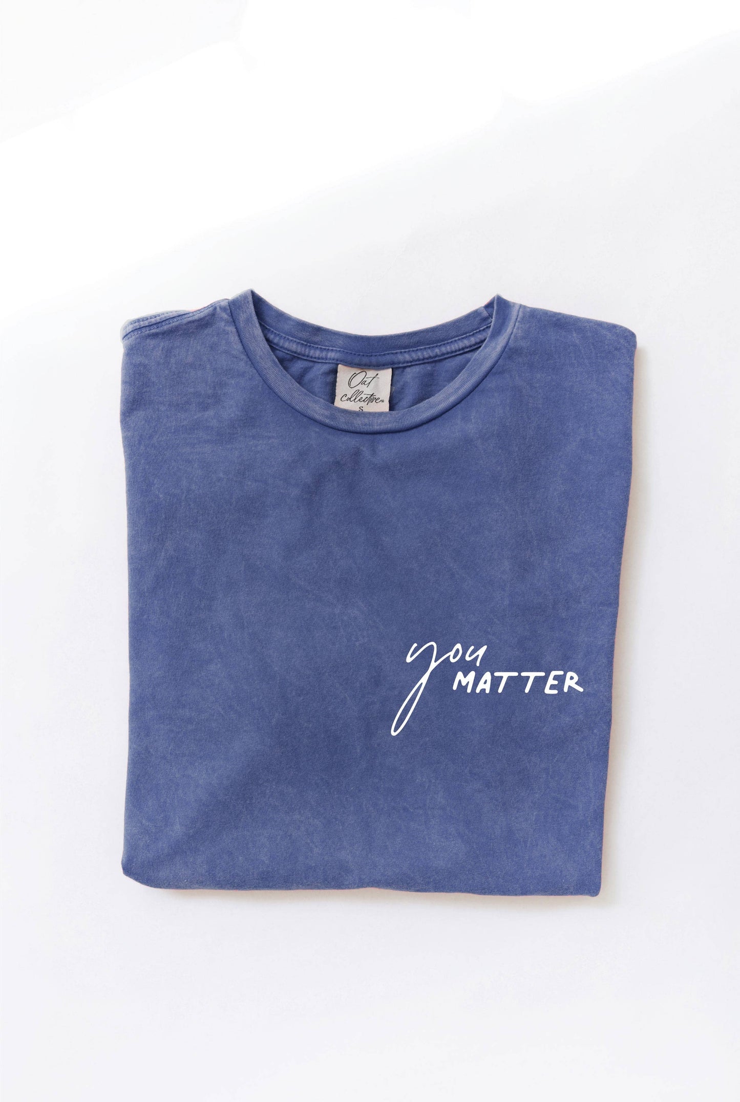YOU MATTER Front & Back Mineral Graphic Top