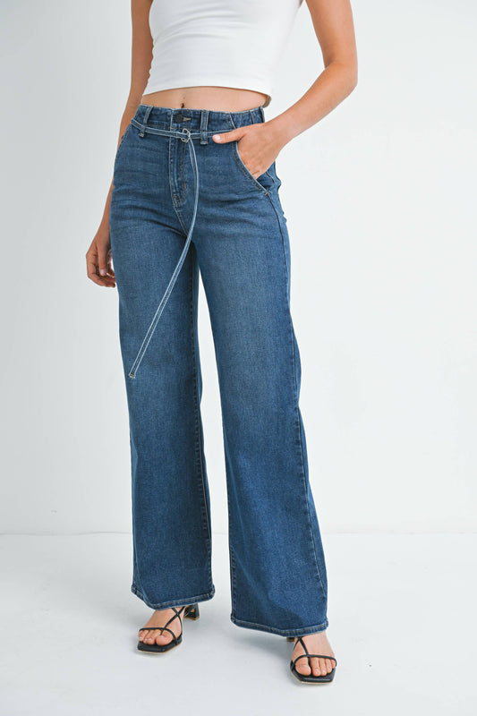 DP794 - DK - Belted Wide Leg