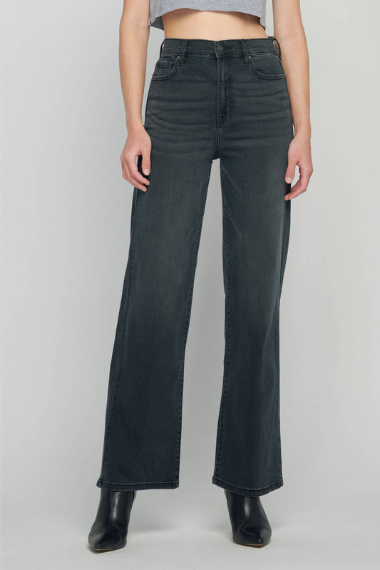 Black High Rise 31" Inseam Dad Jean