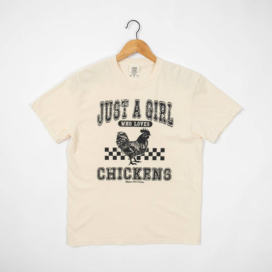Western 'Just A Girl Who Loves Chickens' Graphic Women's Tee