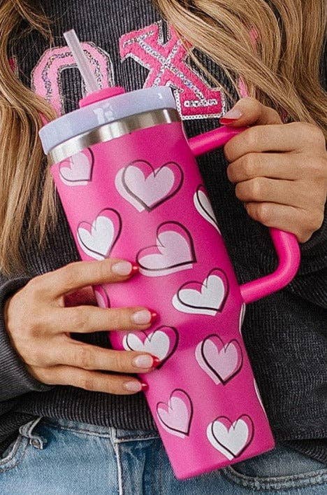 Valentines Heart Tumbler 40 oz