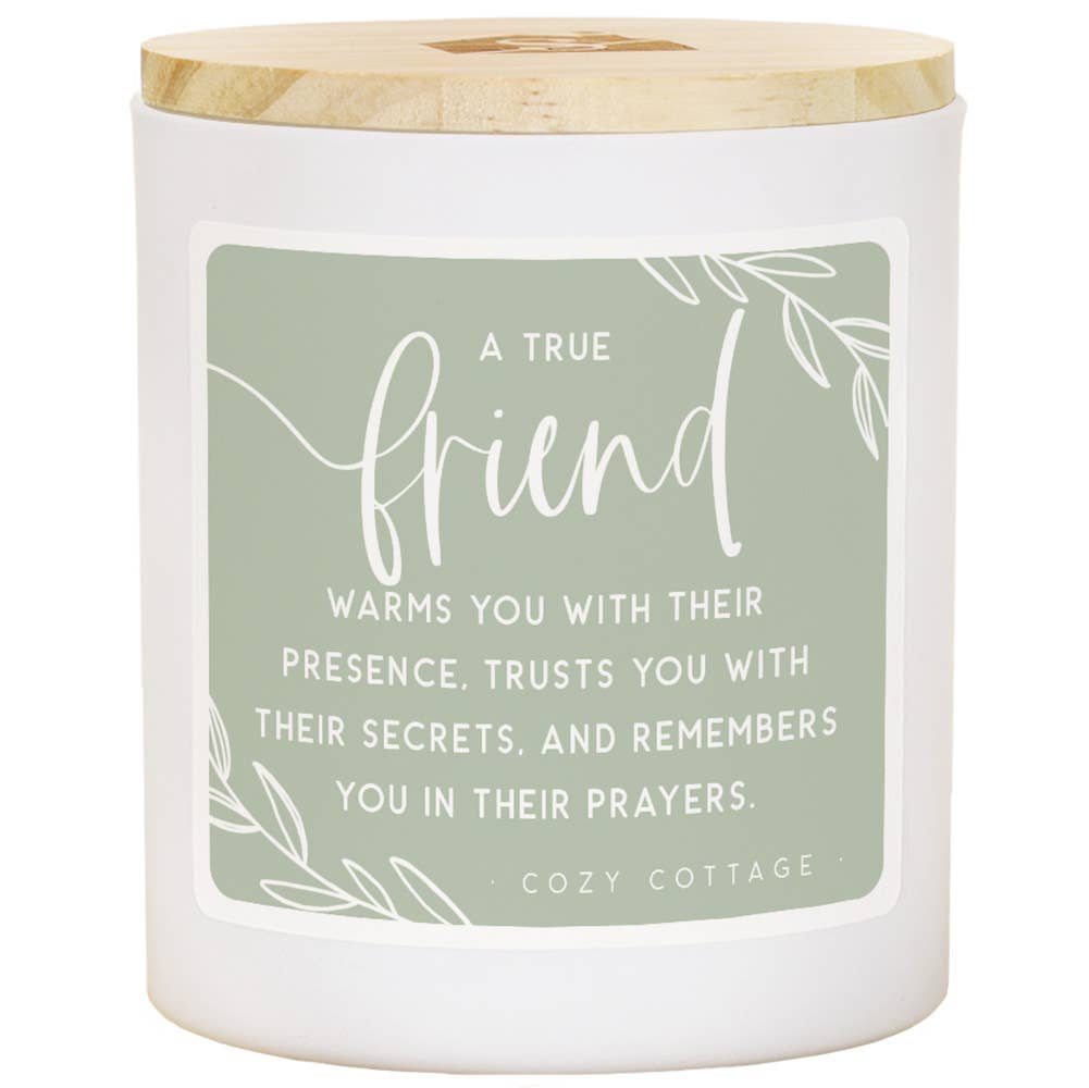 True Friend Warms Friend Gift Soy-Based Candle