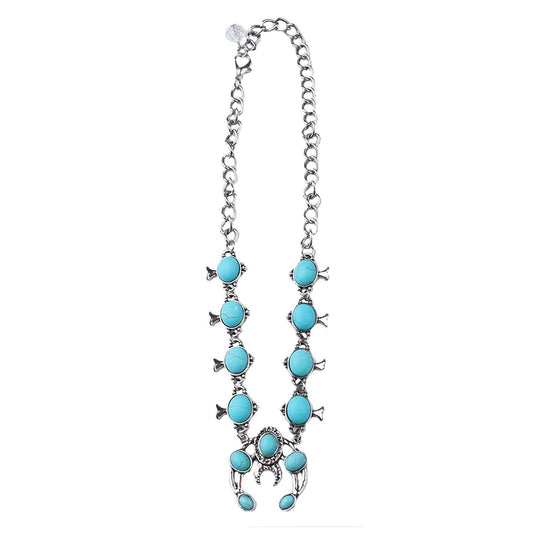 Silver Chain With Bead Knotted Necklace