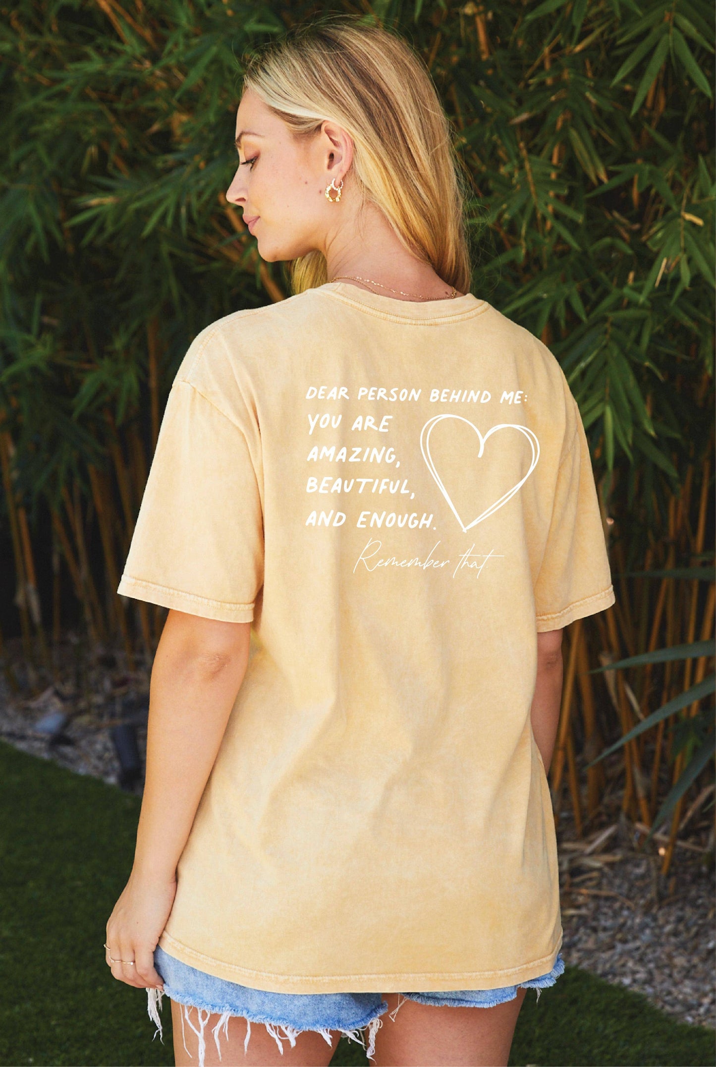 YOU MATTER Front & Back Mineral Graphic Top