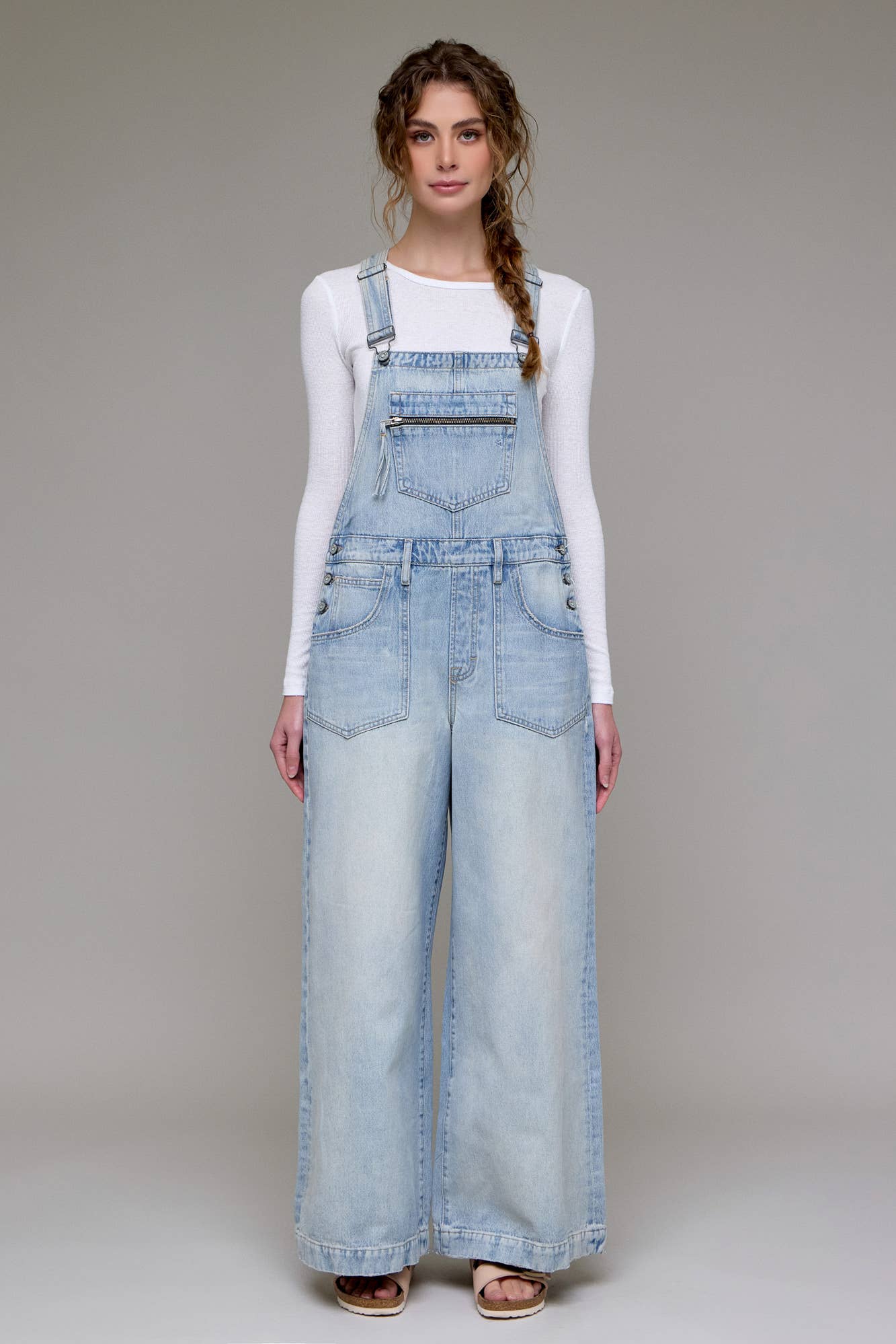 Vintage Wash Super Wide leg Overall