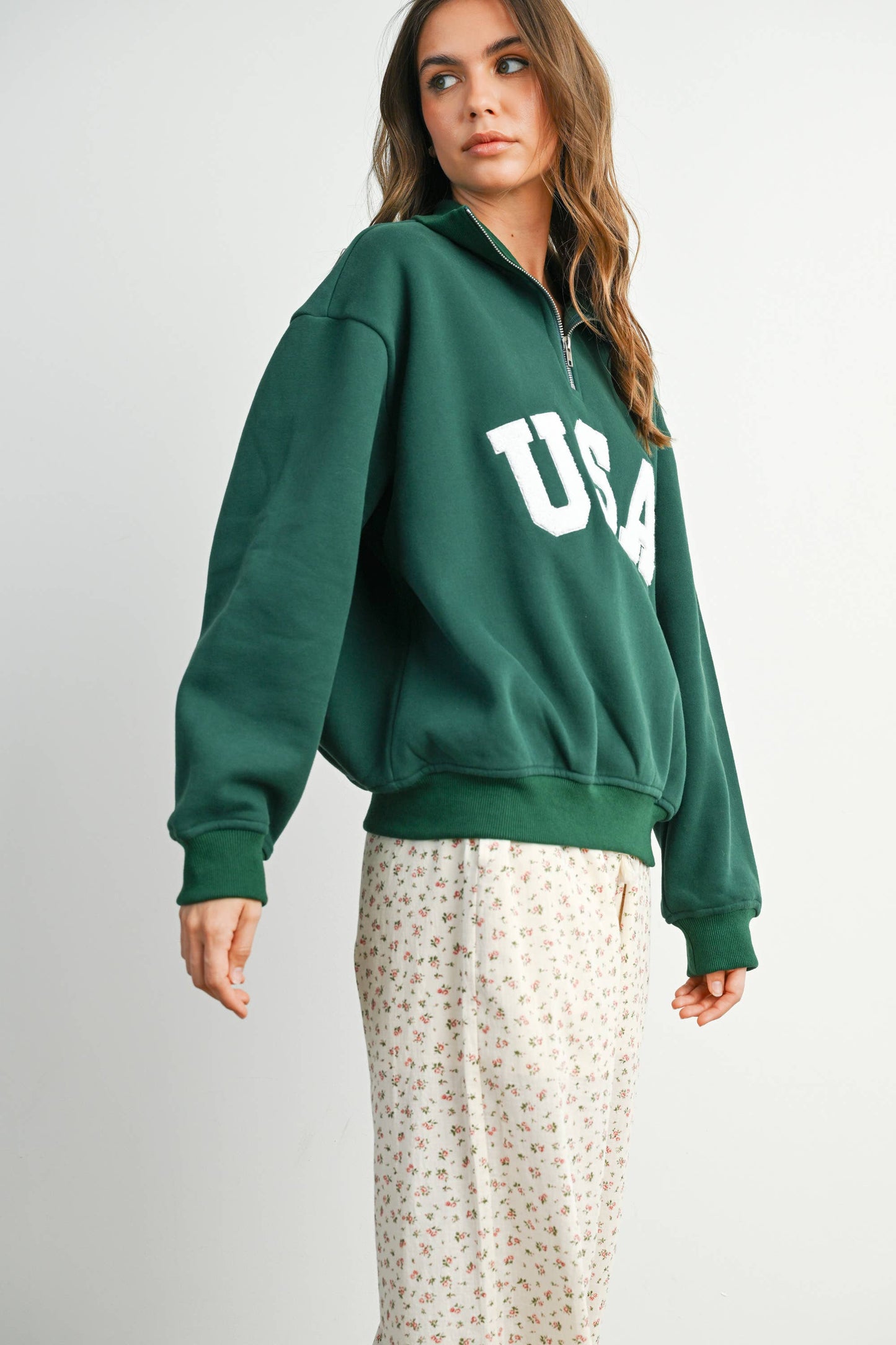 Quarter Zip Long Sleeve Top - BMT7795
