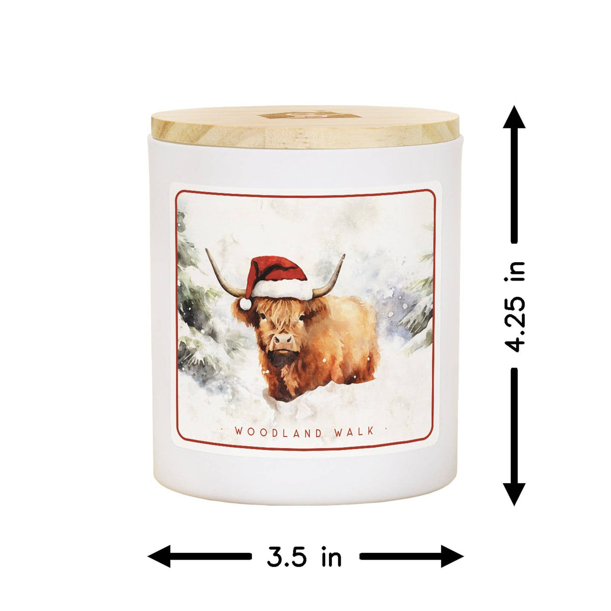 Christmas Highland Cow Christmas Soy-Based Candle