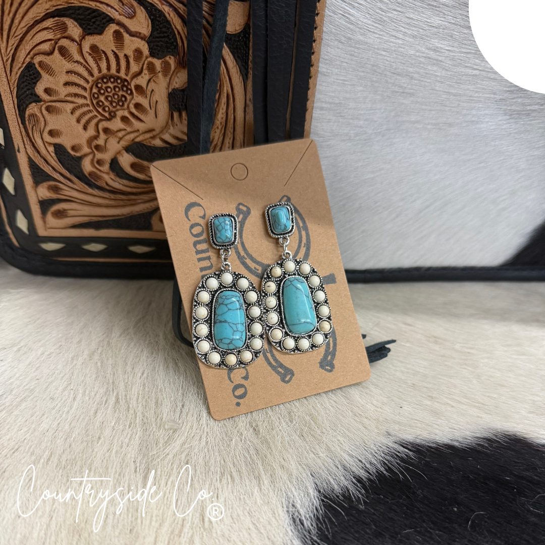 Bailey Turquoise Dangle Earrings