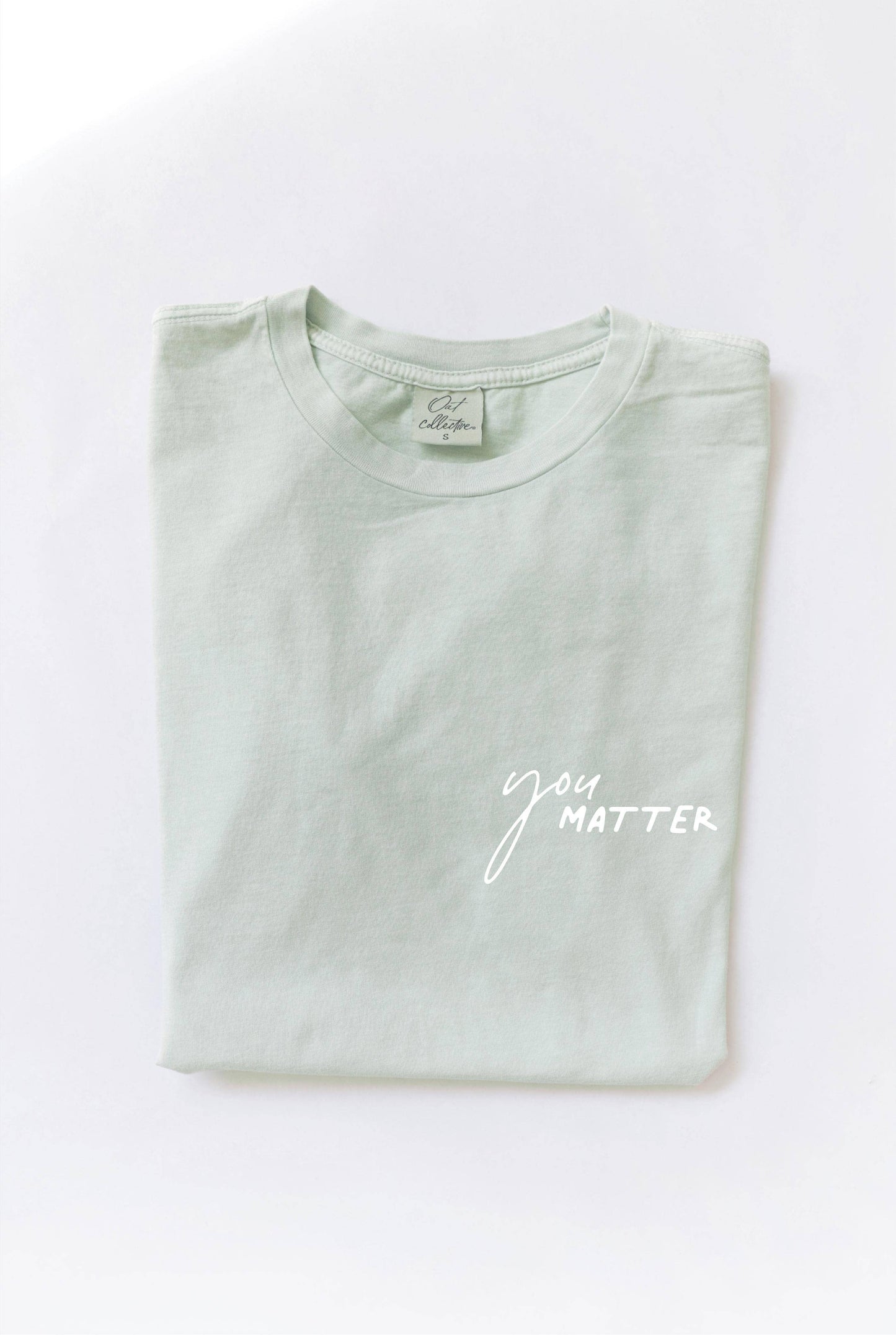 YOU MATTER Front & Back Mineral Graphic Top