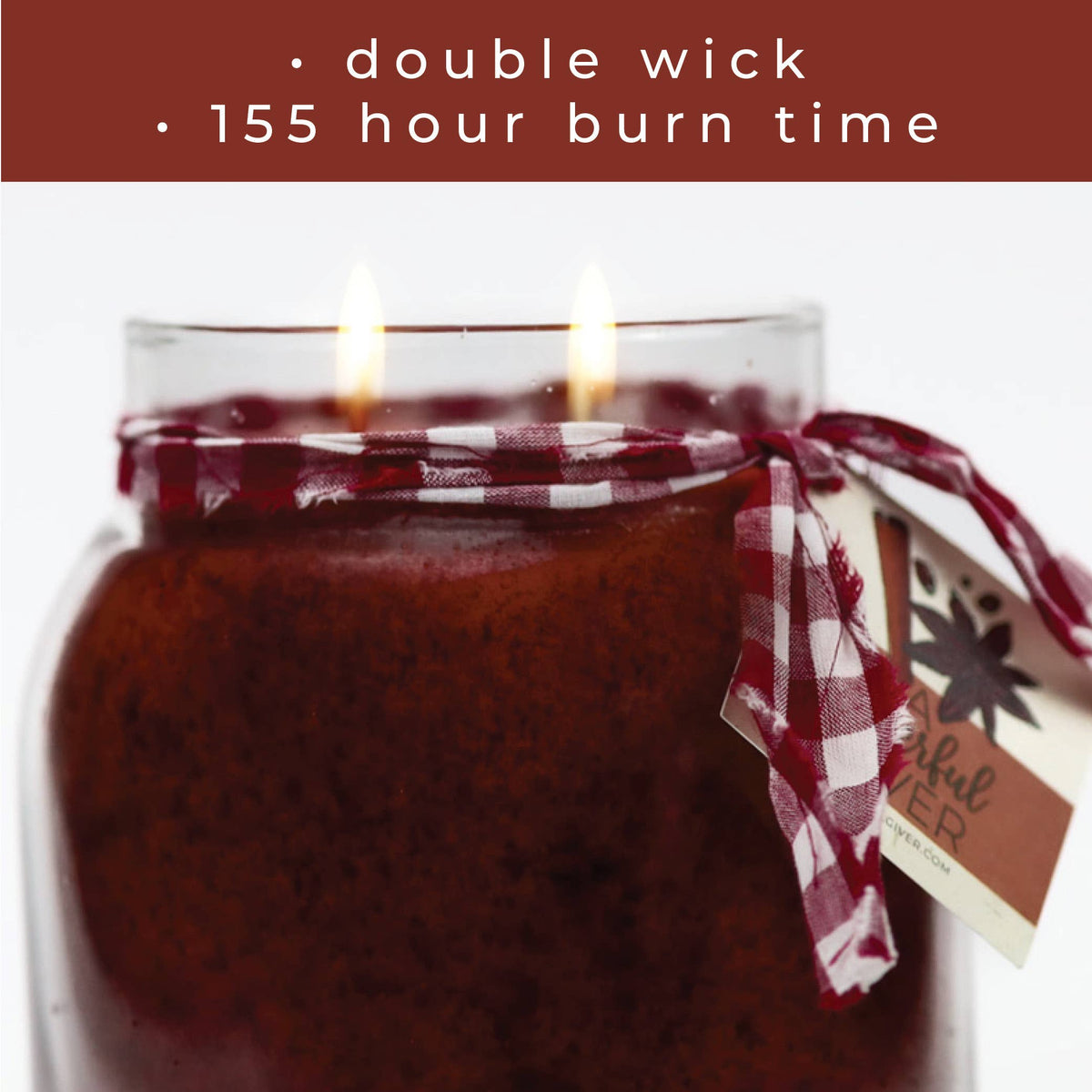 Cinnamon Twist – 34oz Fall Strong Scented Jar Candle