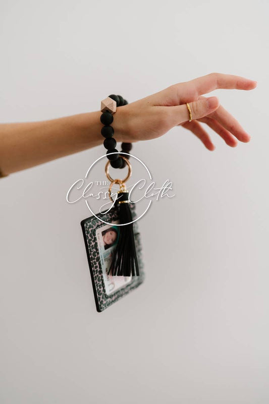 Wristlet Keychain Wallet - Leopard RTS