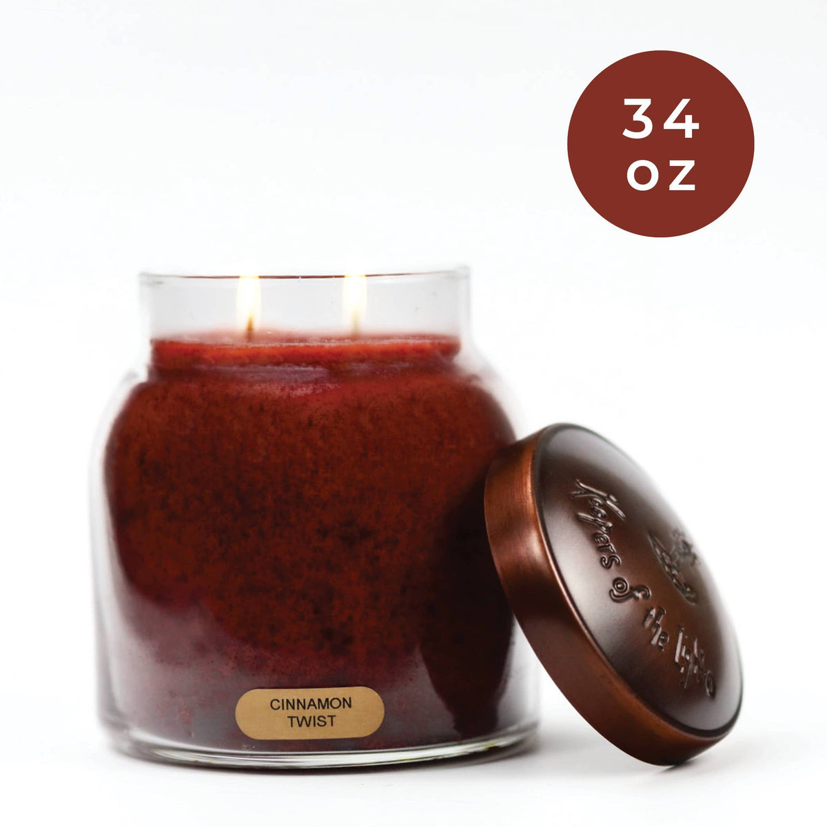 Cinnamon Twist – 34oz Fall Strong Scented Jar Candle