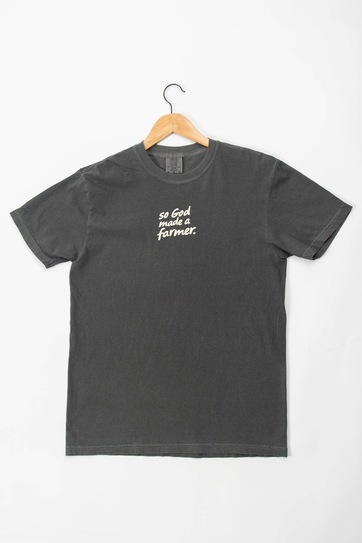 Western 'So God made a Farmer.' Charcoal Graphic Tee