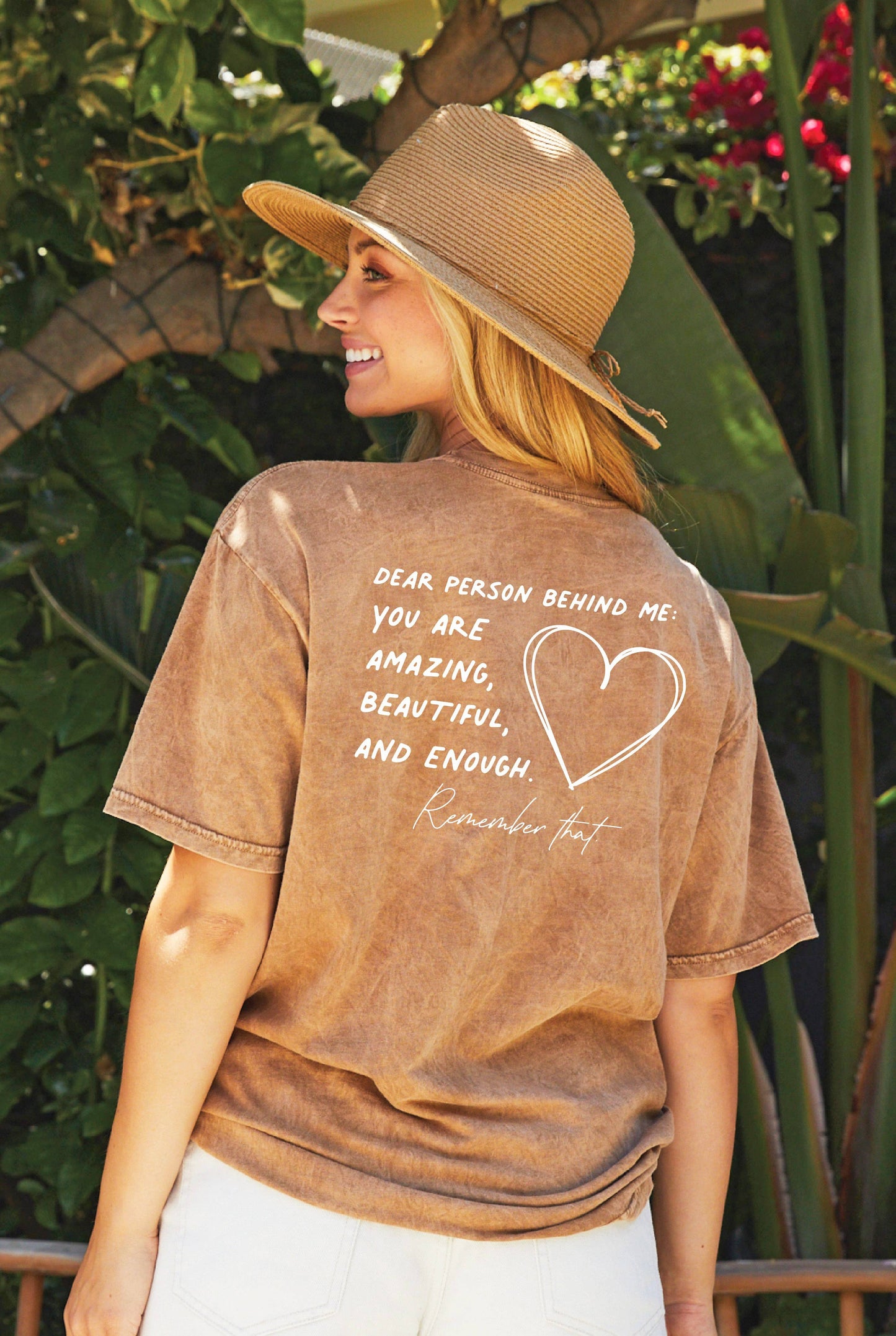 YOU MATTER Front & Back Mineral Graphic Top